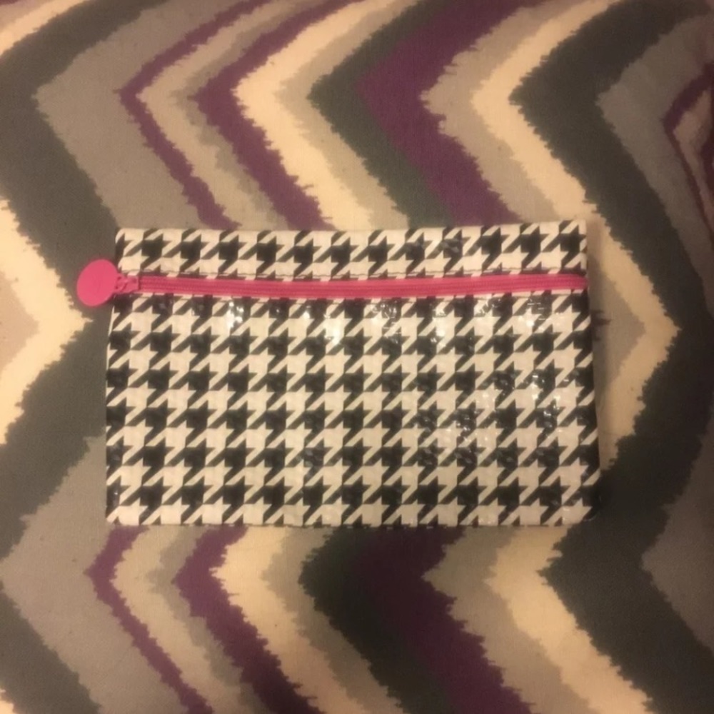 Houndstooth Mini Makeup Bag